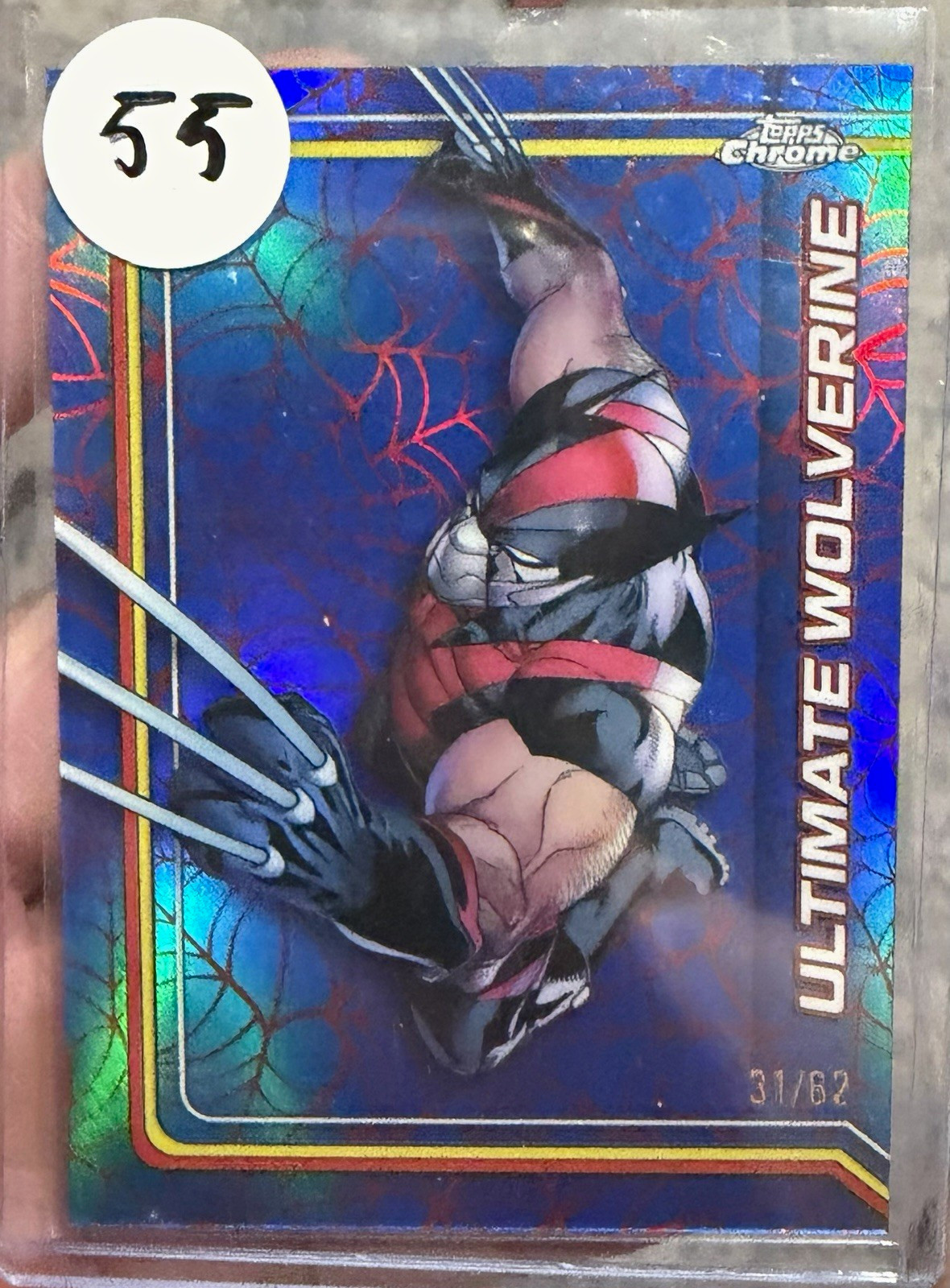 Topps 2025 Marvel Topps Chrome Ultimate Wolverine #184 Serial Numbered 31/62 Topps 2025 Marvel Topps Chrome Ultimate Wolverine #184 Serial Numbered 31/62