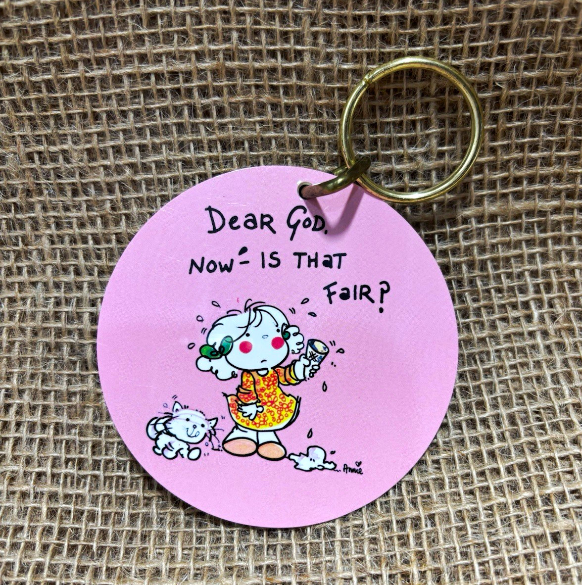 Vintage 1983 Dear God Kids Key Chain Gallant Greetings Corporation Vintage 1983 Dear God Kids Key Chain Gallant Greetings Corporation