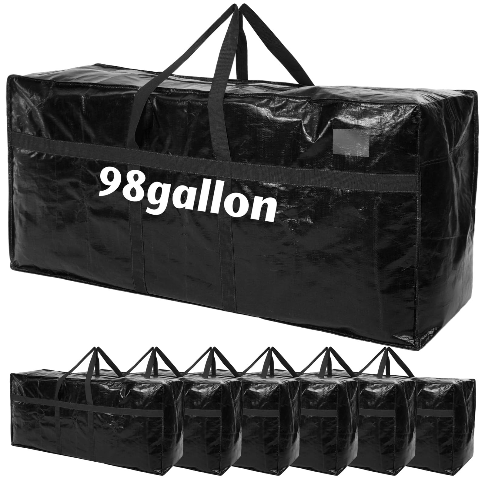 Windyun 4 Pack 98 Gallon Extra Large XXL Heavy Duty Moving Storage Bags Windyun 4 Pack 98 Gallon Extra Large XXL Heavy Duty Moving Storage Bags