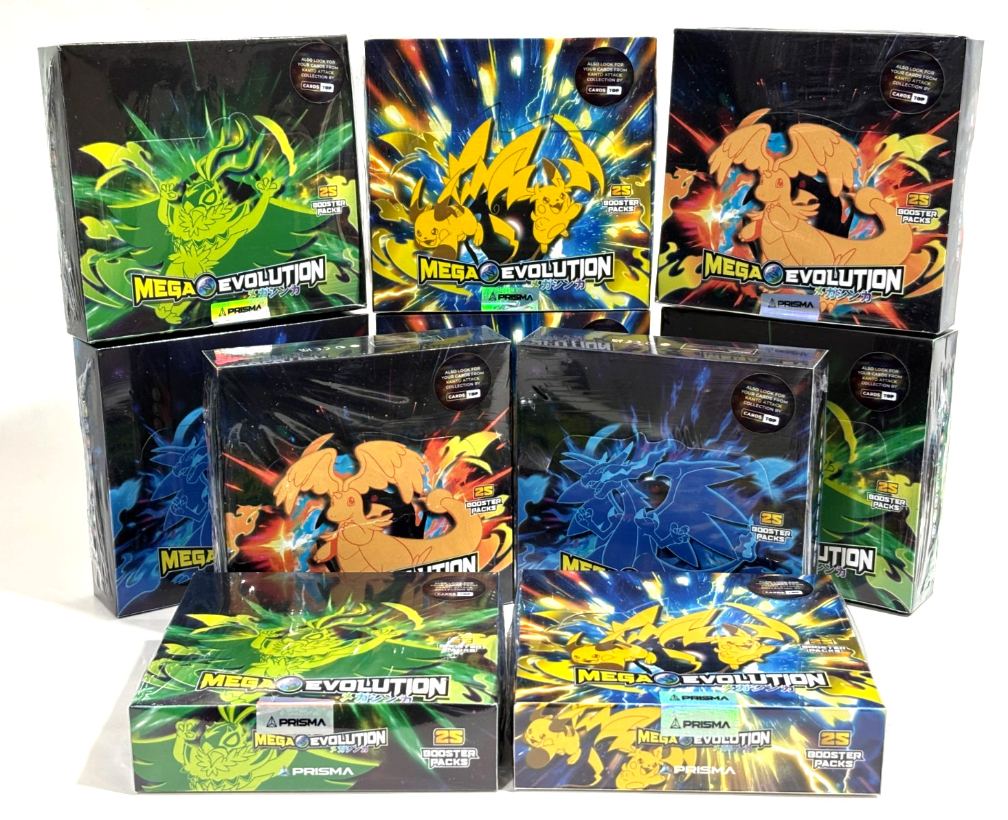 10 BOXES POKEMON MEGA EVOLUTION Z-A Cards - (250 Sealed Packs) Peru CHARIZARD