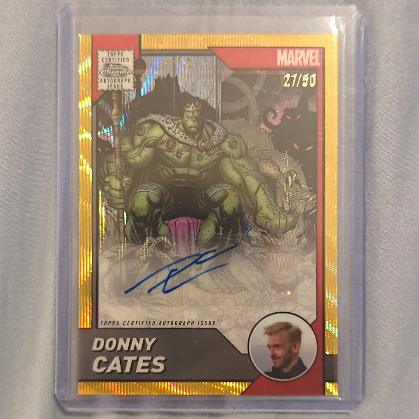 Topps 2025 Marvel Chrome AA-DC Donny Cates Comic Artist Auto /50