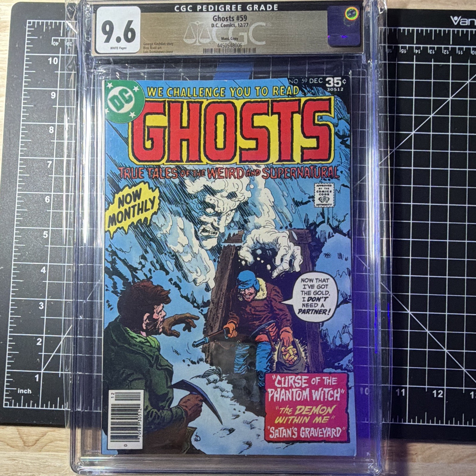 DC Comics CGC 9.6 Ghosts #59 (1977) Horror Comic Mass Pedigree DC Comics CGC 9.6 Ghosts #59 (1977) Horror Comic Mass Pedigree