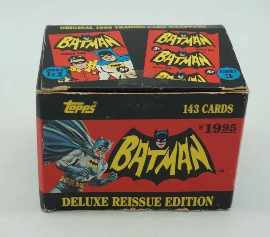 Batman 1989 Reissue Topps 143 Card Set of 1966 Series * Box Set * Batman 1989 Reissue Topps 143 Card Set of 1966 Series * Box Set *