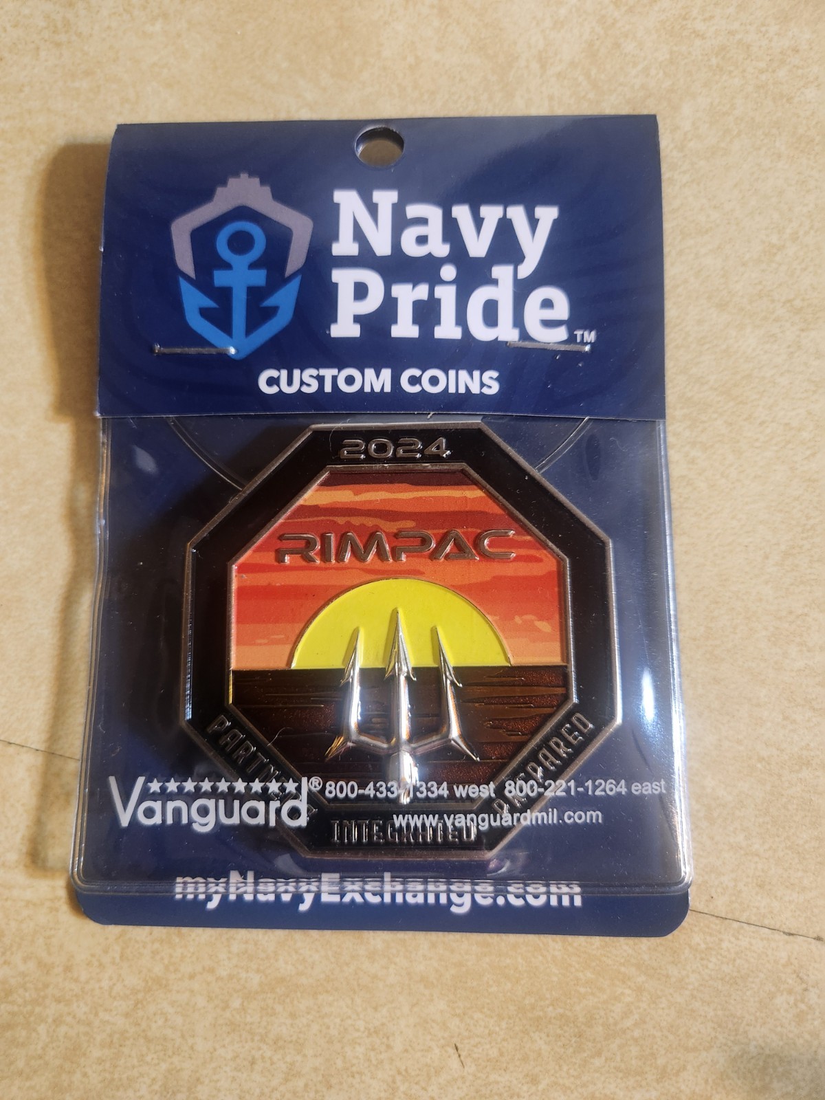 US Navy 2024 RIMPAC Challenge Coin. Pearl Harbor, US Navy 2024 RIMPAC Challenge Coin. Pearl Harbor,
