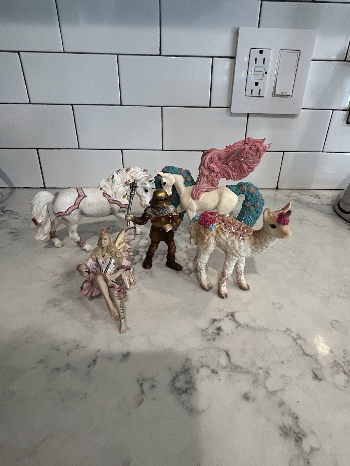 Schleich Bayala Fantasy Figure Lot 6 Retired Fairy Horses Unicorn Knight Vintage