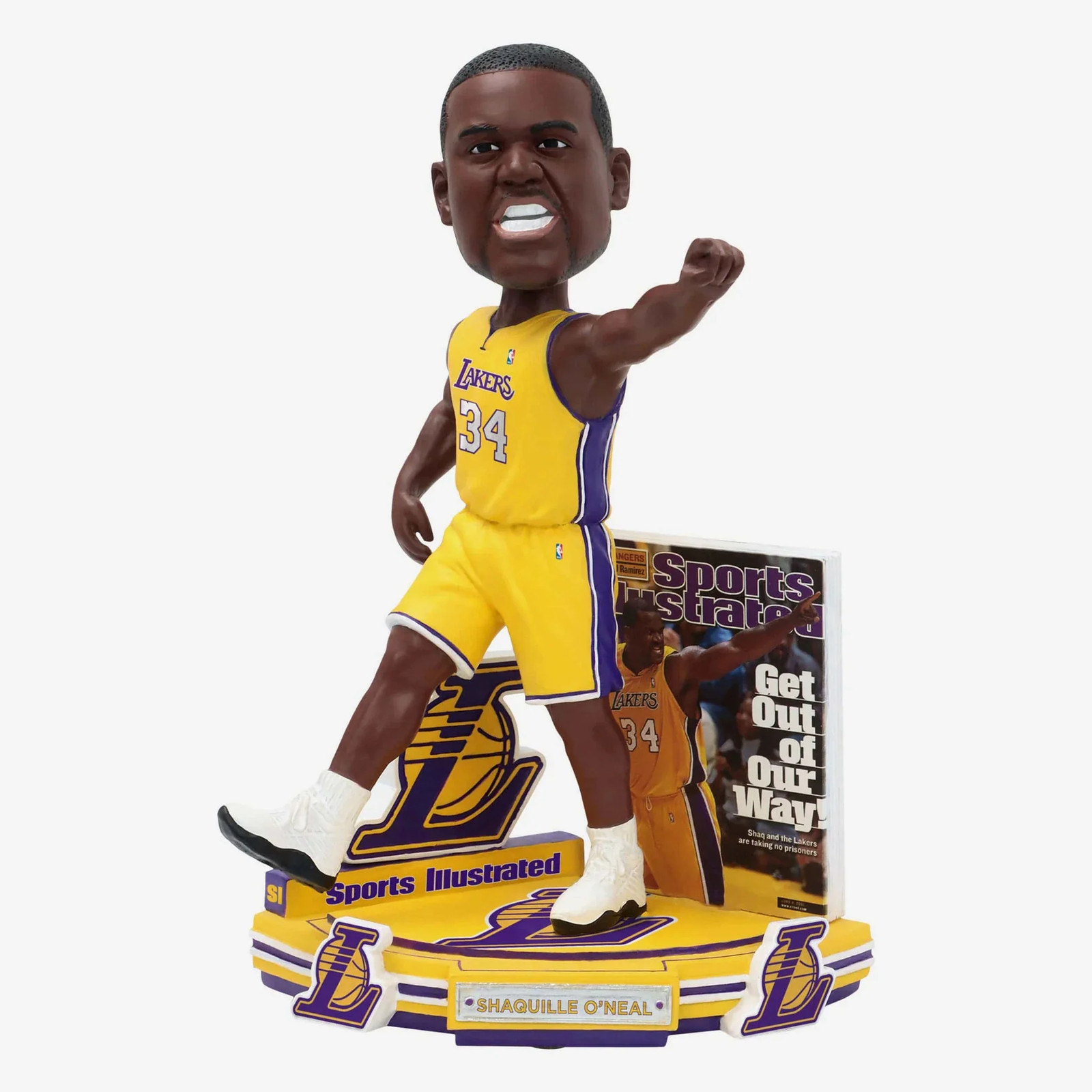Shaquille O'Neal Los Angeles Lakers Sports Illustrated Cover Bobblehead NBA Shaquille O'Neal Los Angeles Lakers Sports Illustrated Cover Bobblehead NBA