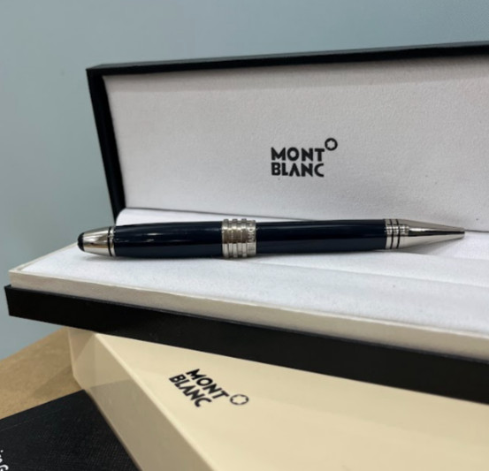 Montblanc John F Kennedy Black Burgundy Ballpoint Pen Collector Luxury NIB Montblanc John F Kennedy Black Burgundy Ballpoint Pen Collector Luxury NIB