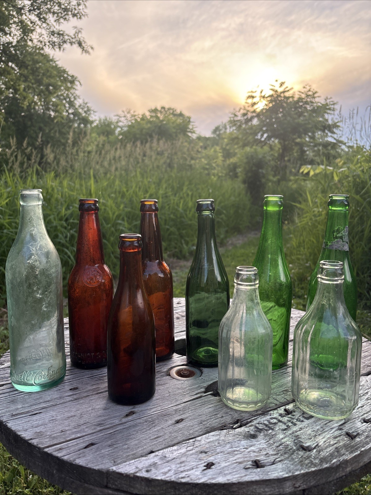 VTG&ANTQ Bottle Lot. Soda& Beers. Red Raven, C. Schmidt And More. Crown Tops