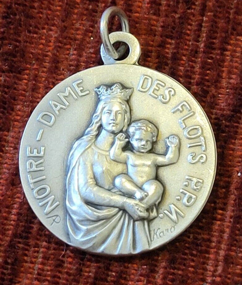 Notre Dame des Flots (Waves) Vintage & New Medallion Catholic France Mariners