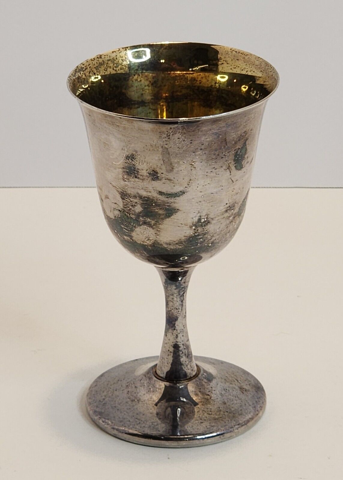 Sheridan Silver-Plate Goblet Stem Footed Wine Cup EPS Vintage