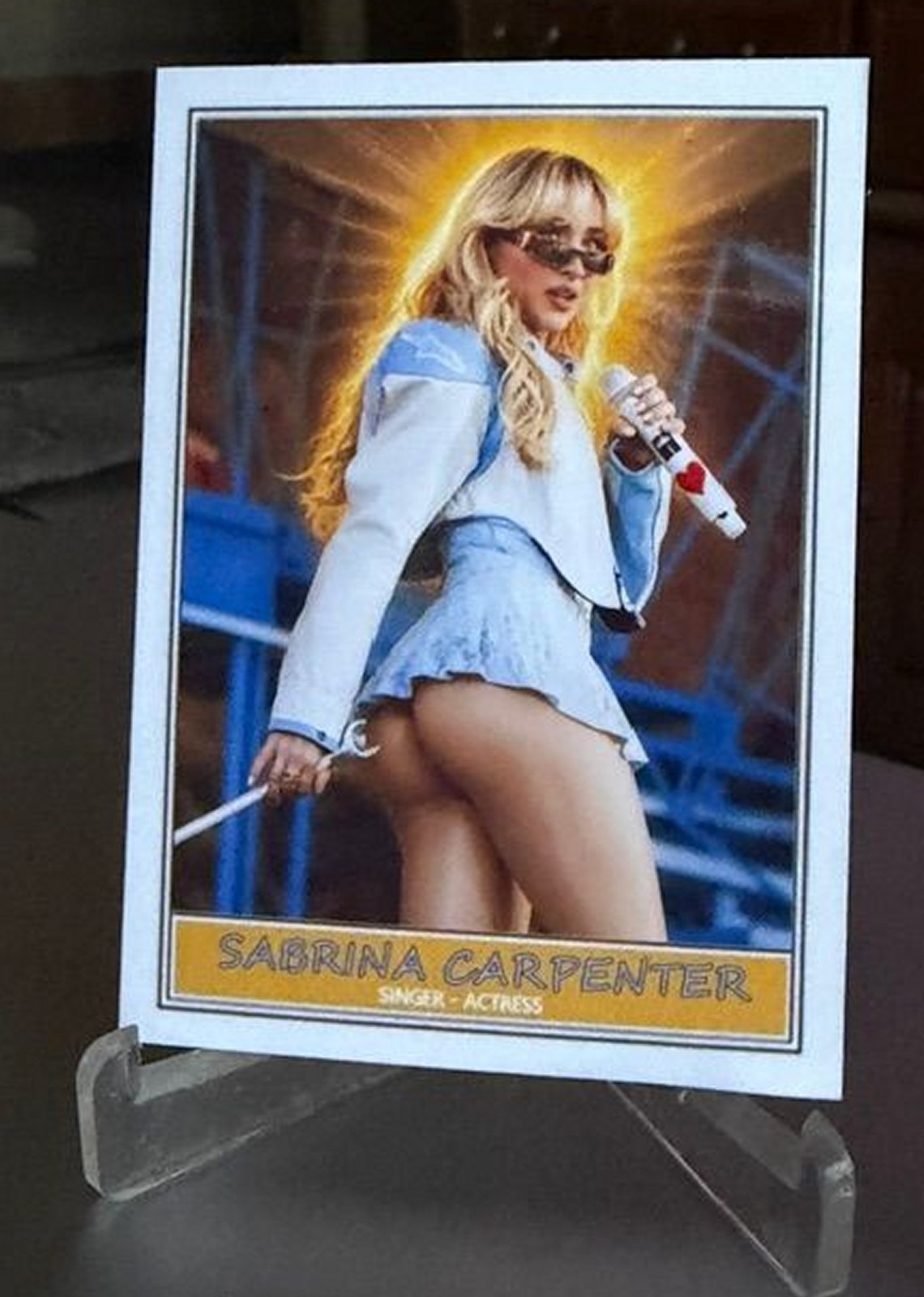 Sabrina Carpenter Singer Custom Art Card nEW