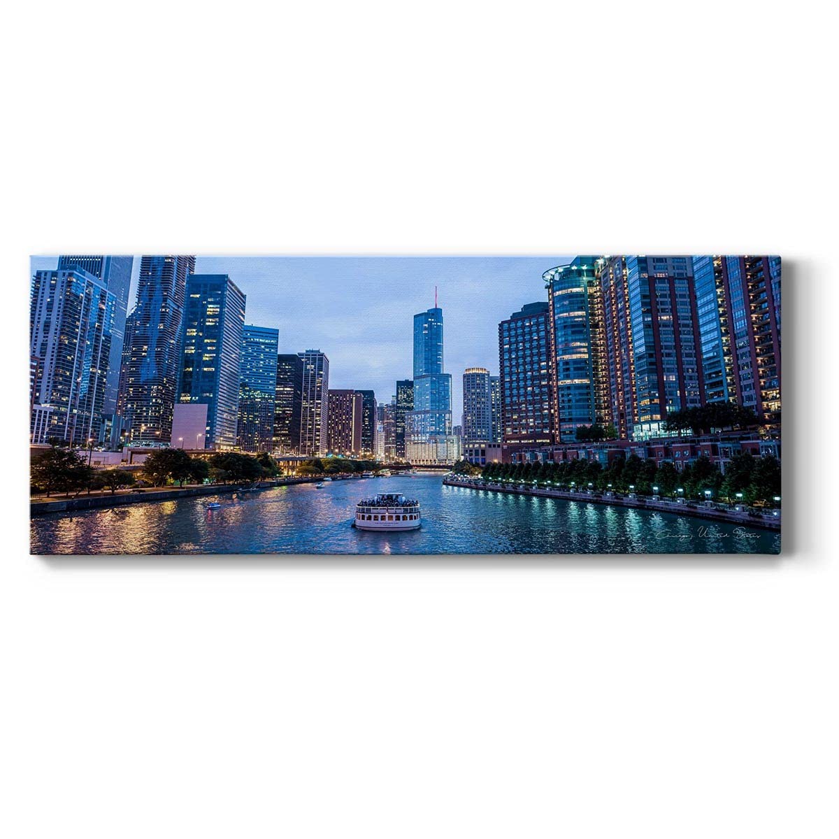 Renditions Gallery Chicago City Night View Photo Canvas Wall Art Prints Office Renditions Gallery Chicago City Night View Photo Canvas Wall Art Prints Office