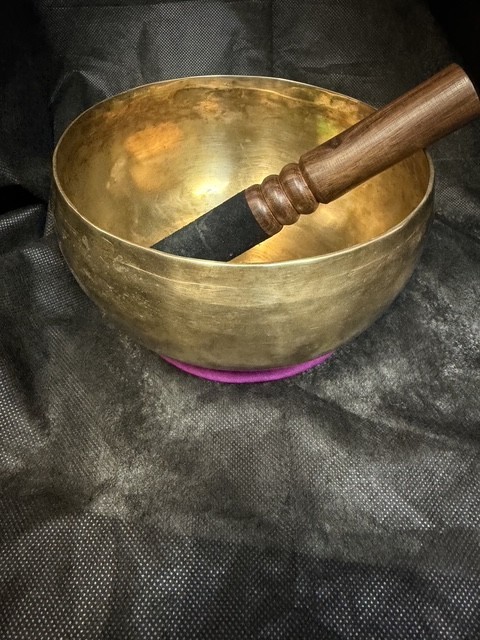 Antique Singing Bowl, Tibetan Meditation Bowl, Vintage Buddhist bowl 7