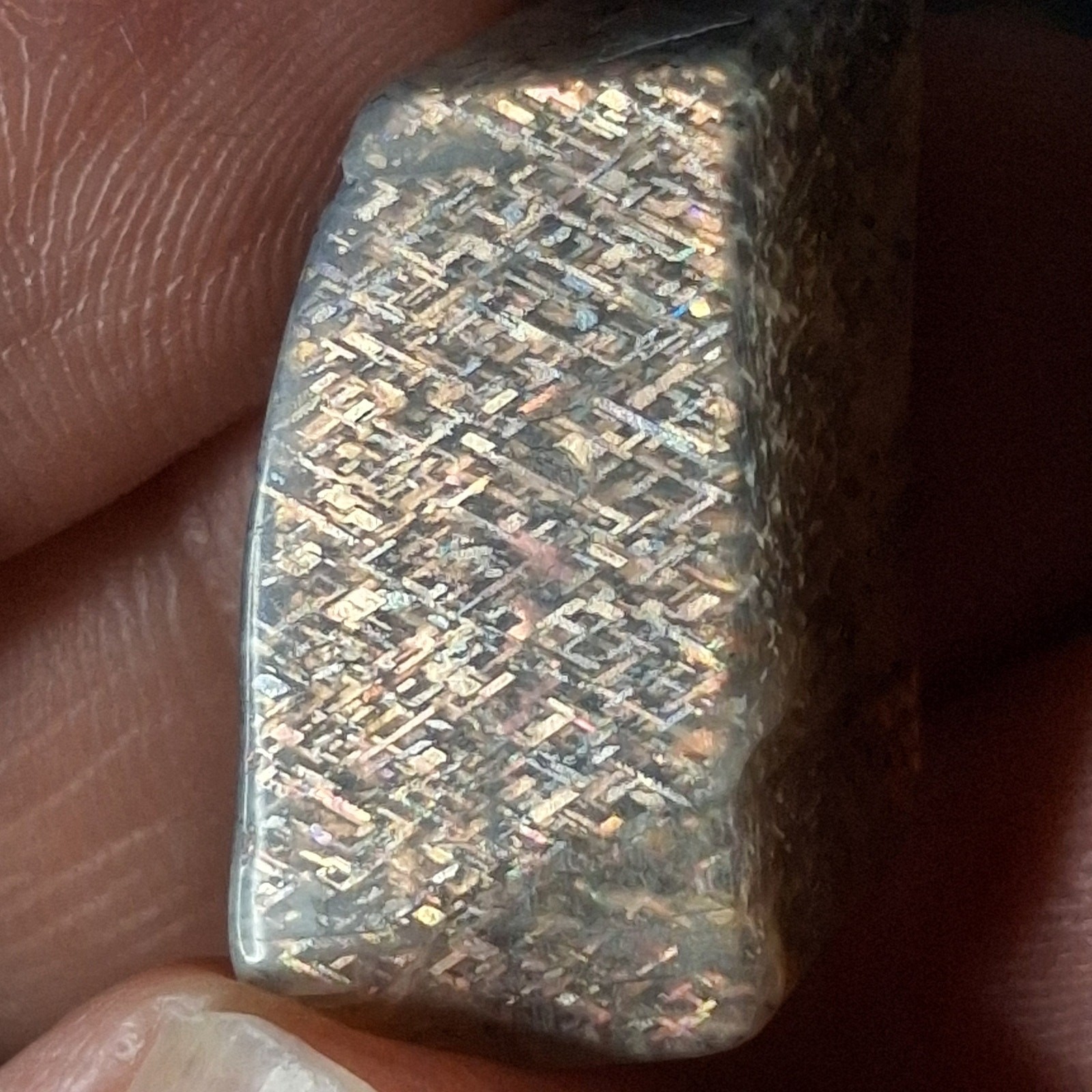 Polished Rainbow Lattice Sunstone Specimen | Tanzania | R156
