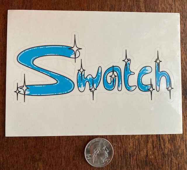 Swatch Watch Co. STICKER - for Collector - Wristwatch - Retro - Swiss Swatch Watch Co. STICKER - for Collector - Wristwatch - Retro - Swiss
