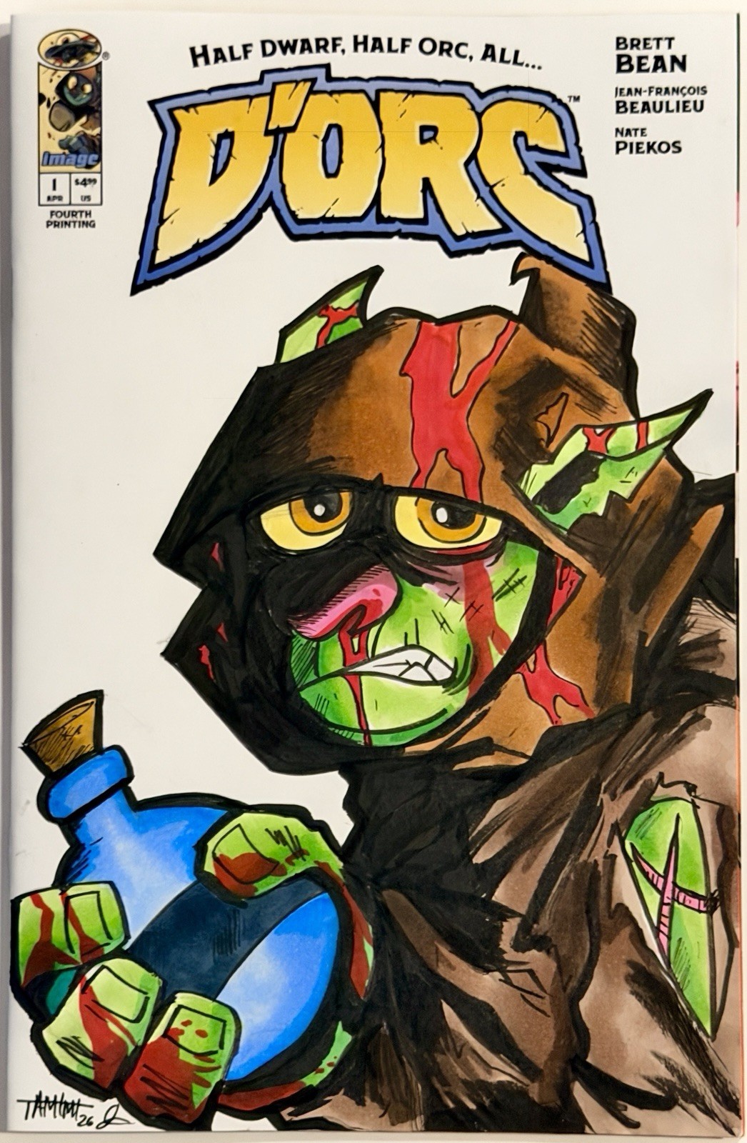 D'orc 1 - Blank Sketch Variant Cover w/Original Art by Tamimi +Remarked COA Dorc D'orc 1 - Blank Sketch Variant Cover w/Original Art by Tamimi +Remarked COA Dorc