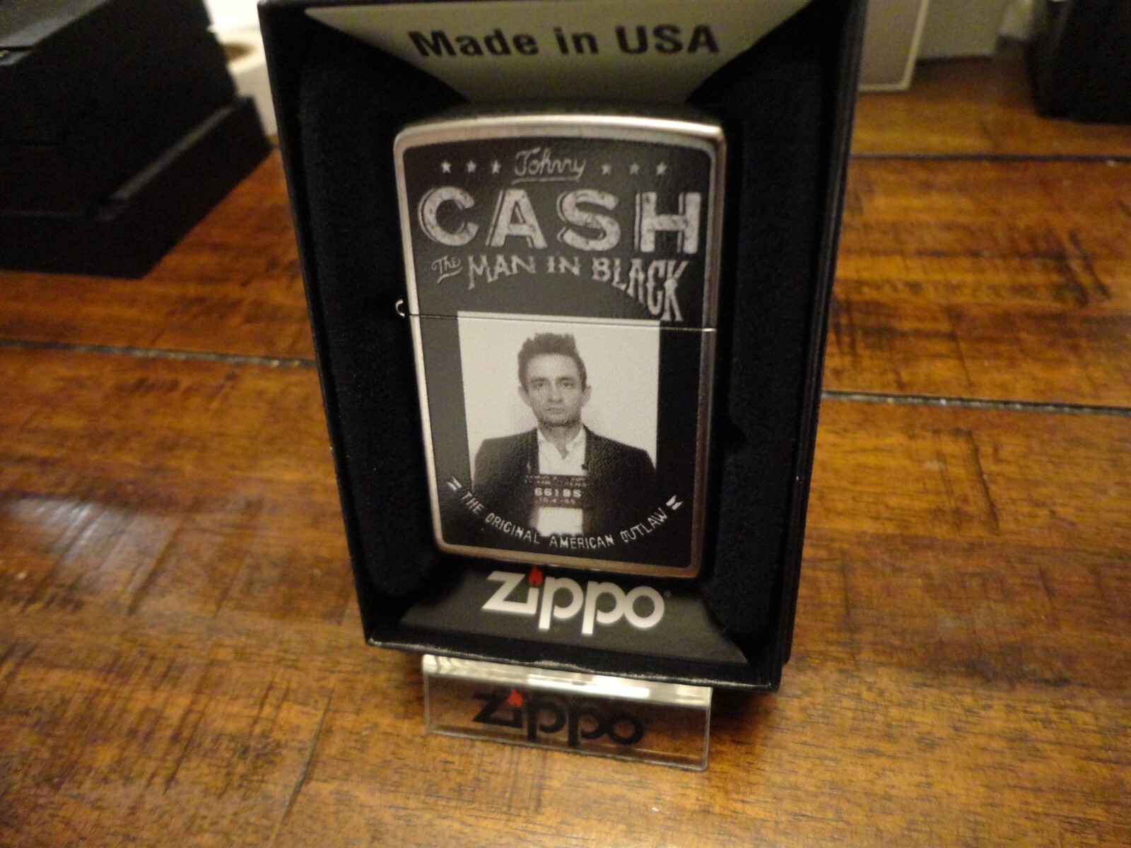 JOHNNY CASH MAN IN BLACK THE ORIGINAL AMERICAN OUTLAW ZIPPO LIGHTER MINT IN BOX JOHNNY CASH MAN IN BLACK THE ORIGINAL AMERICAN OUTLAW ZIPPO LIGHTER MINT IN BOX