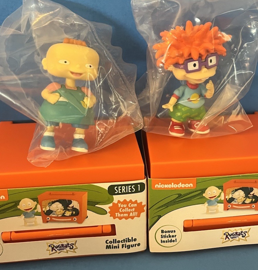 Nickelodeon Rugrats Collector Figure Set Chuckie & Phil New Sealed Packs