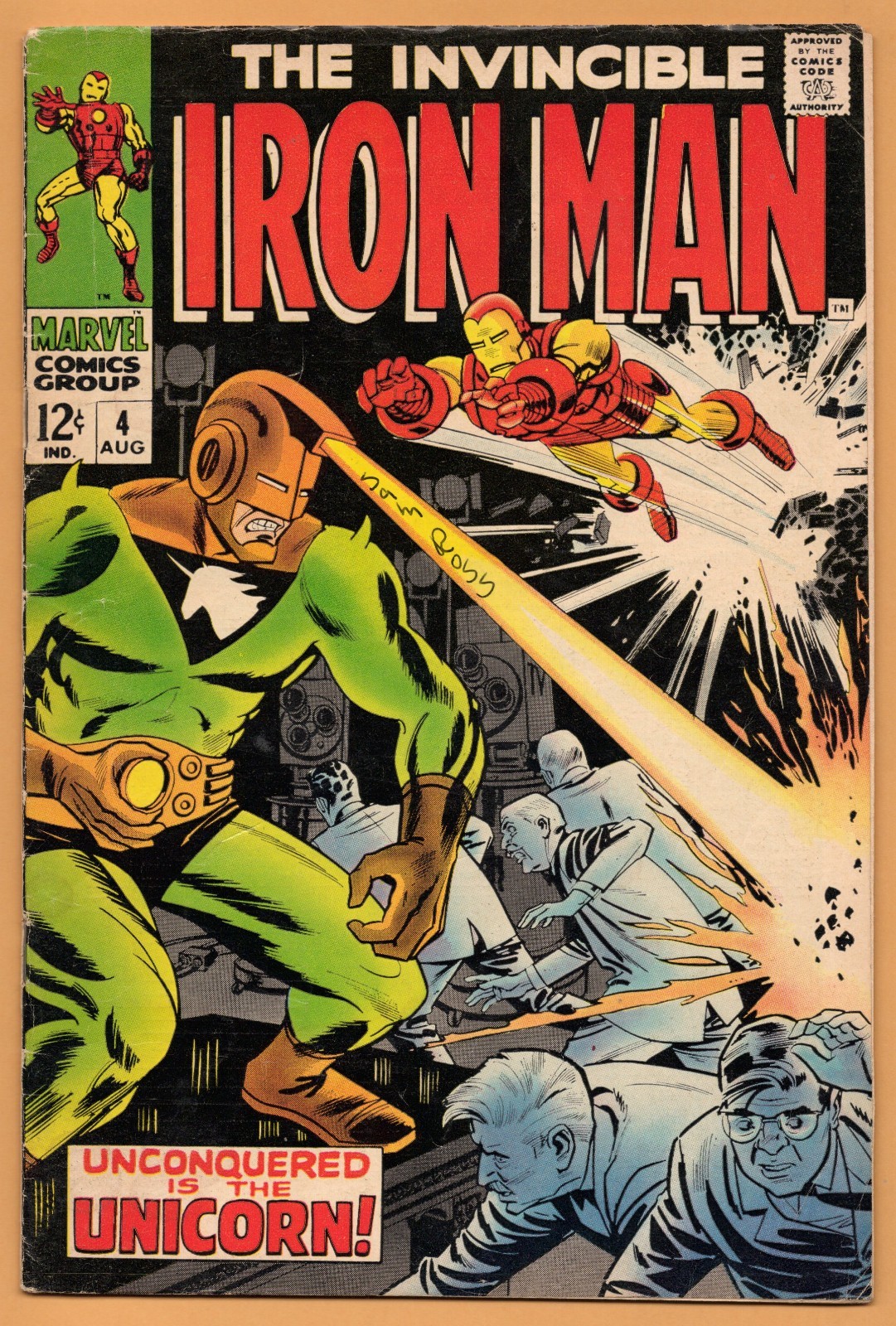 IRON MAN # 4 4.5 VERY GOOD+ IRON MAN # 4 4.5 VERY GOOD+