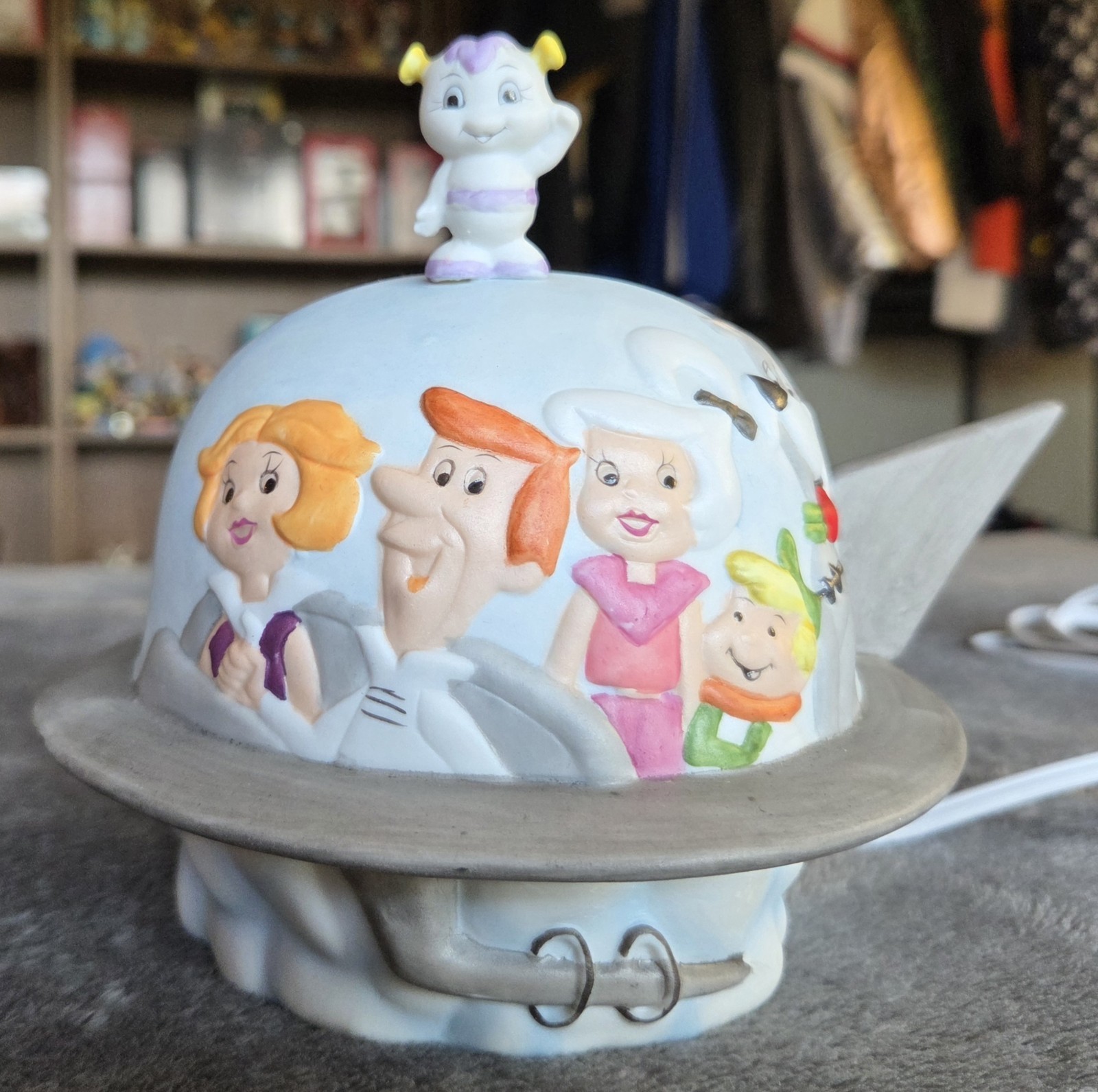 Vintage 1986 Jetsons Cartoon Porcelain Night Light Lamp Hanna-Barbera Rare 