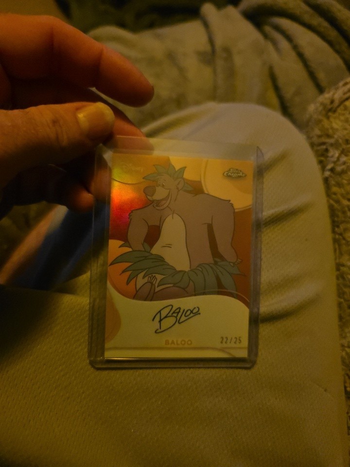 Topps Disney Chrome 2025 Baloo Auto /25 Topps Disney Chrome 2025 Baloo Auto /25