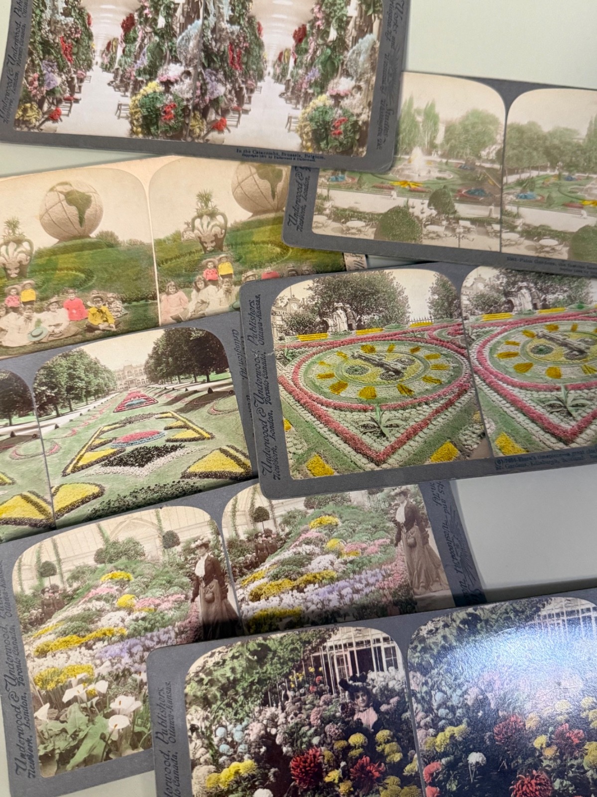 Stereoscope Cards - Mixed Lot, Antique Underwood, Strohmeyer, Color B/W Stereoscope Cards - Mixed Lot, Antique Underwood, Strohmeyer, Color B/W