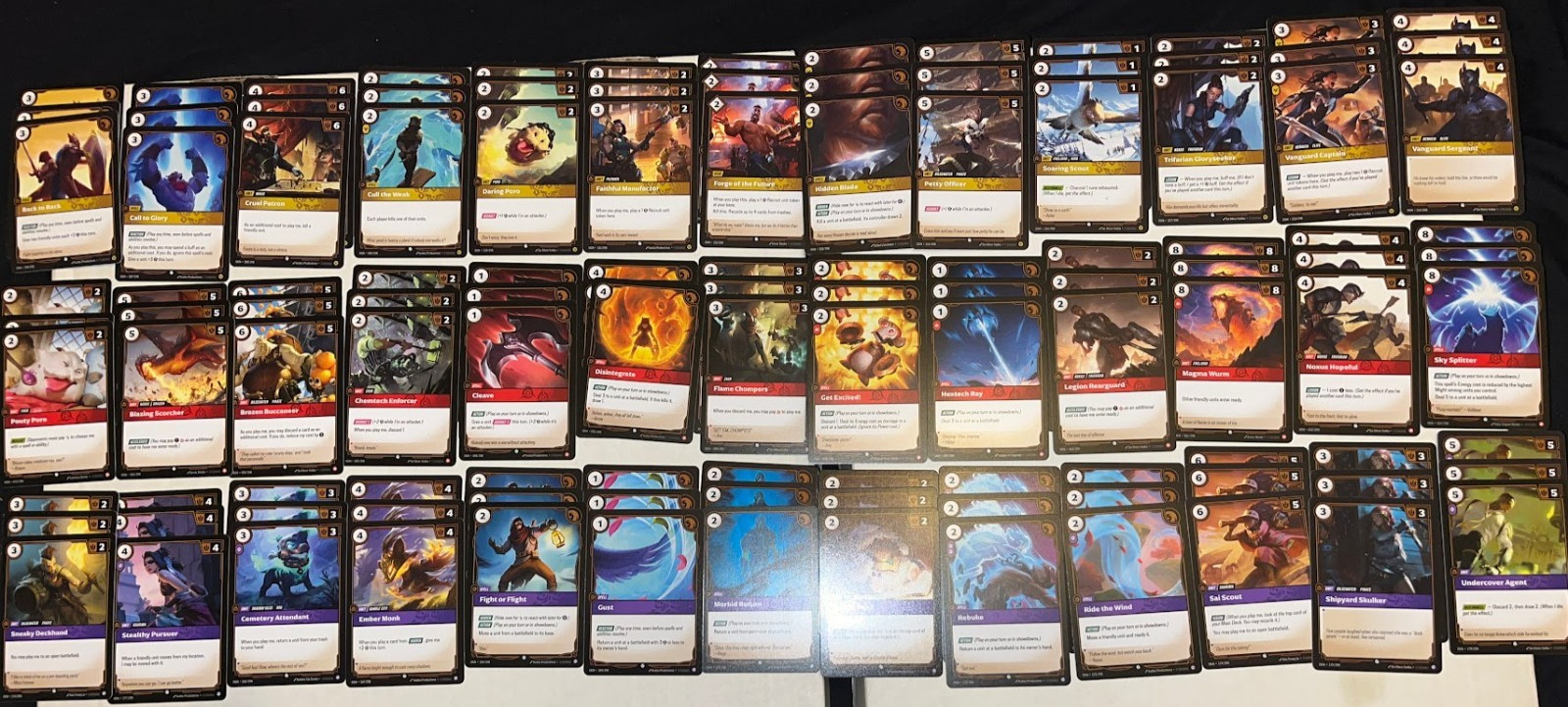 FULL PLAYSET 3x OF EVERY COMMON, 234 CARDS, ALL 6 COLOURS - Origins - Riftbound