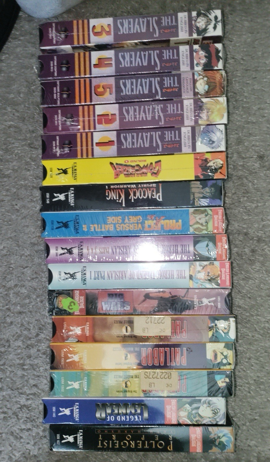 Anime VHS tapes FULLY SEALED LOT OF 16 Anime VHS tapes FULLY SEALED LOT OF 16