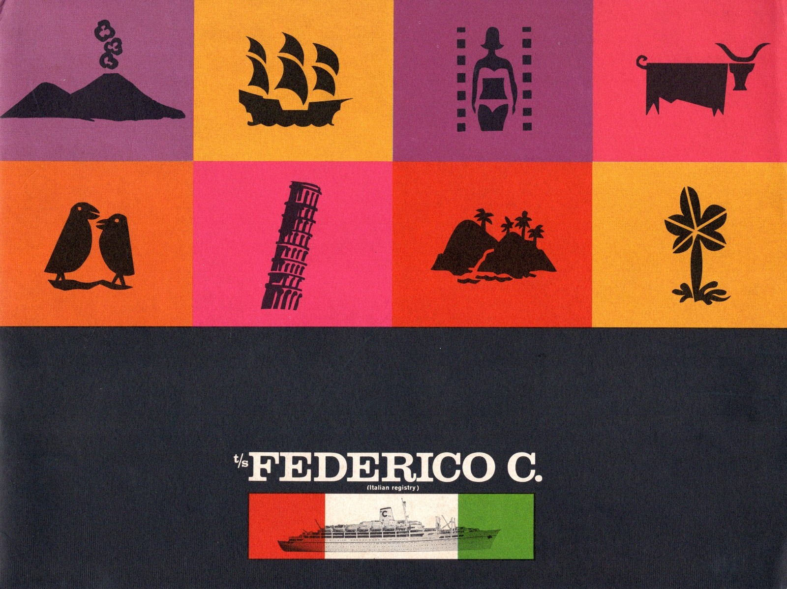1960s Costa FEDERICO C American Intro Brochure w/ Nino Zoncada Interior Pics