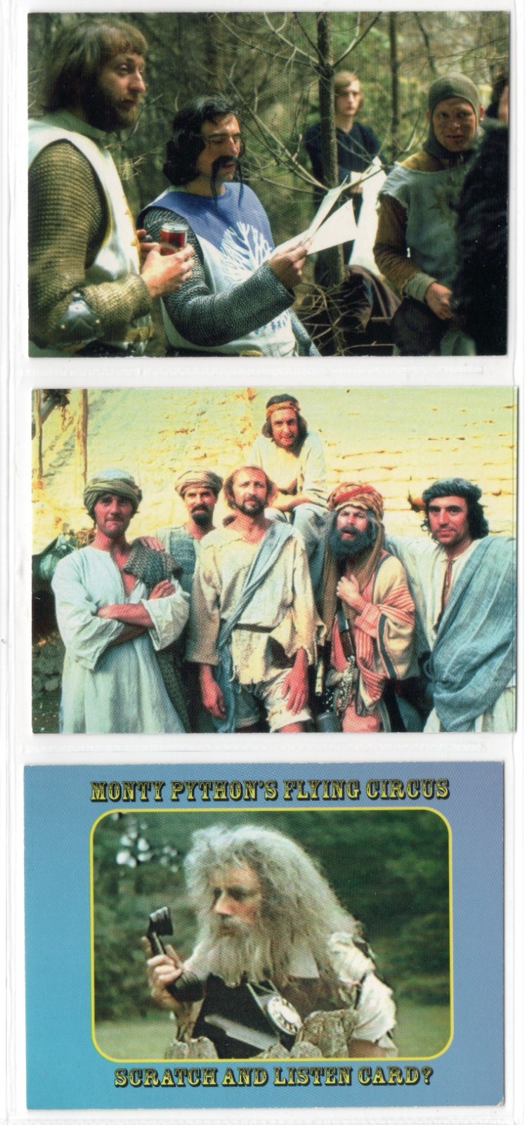 MONTY PYTHON\'S FLYING CIRCUS COMPLETE 3 PROMO CHASE CARD SET CORNERSTONE 1995 MONTY PYTHON\'S FLYING CIRCUS COMPLETE 3 PROMO CHASE CARD SET CORNERSTONE 1995