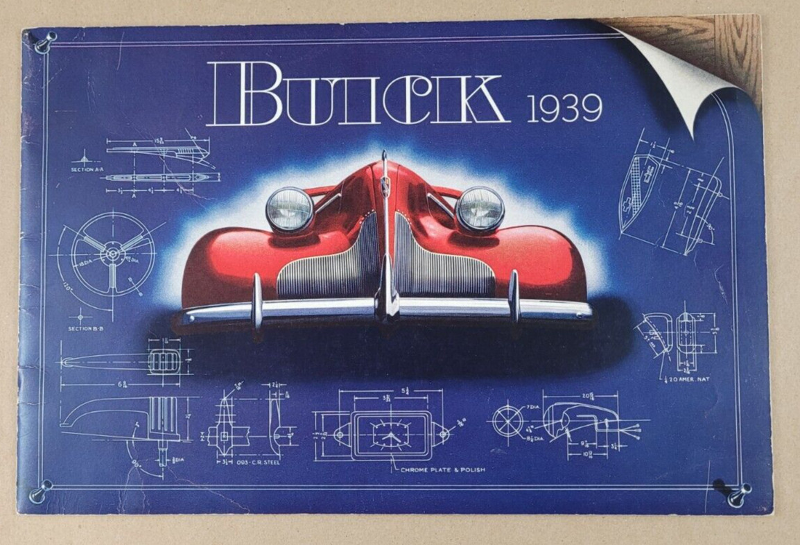 1939 BUICK CATALOG BROCHURE SERIES 41 46 48 61 66 80 81 87 90 91 ADVERTISING