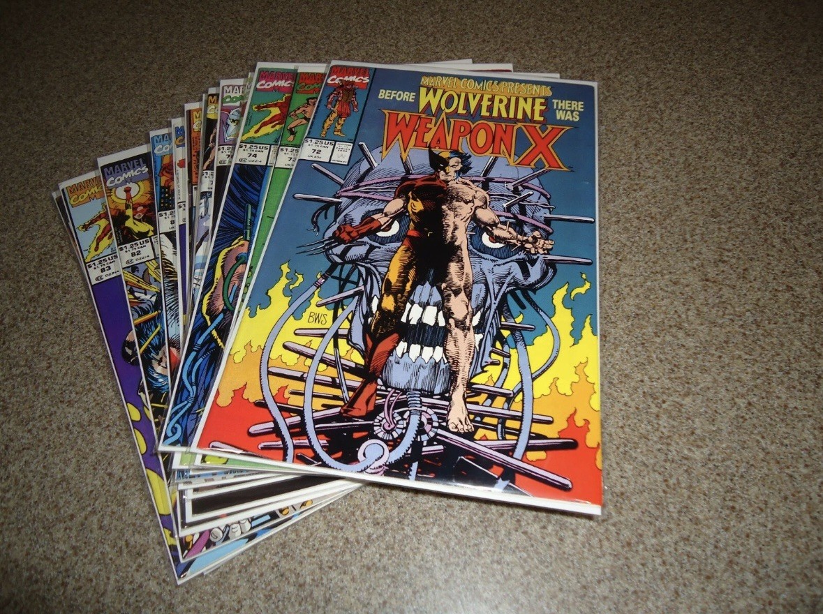 MARVEL COMICS PRESENTS COMPLETE WEAPON X RUN 72-84 HIGH GRADE