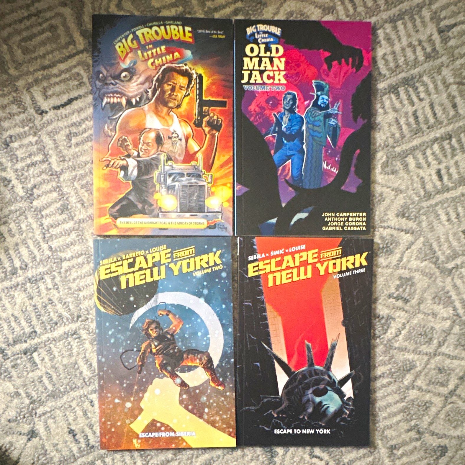 BOOM Big Trouble in Little China Old Man Jack Escape from New York TPB LOT 1234