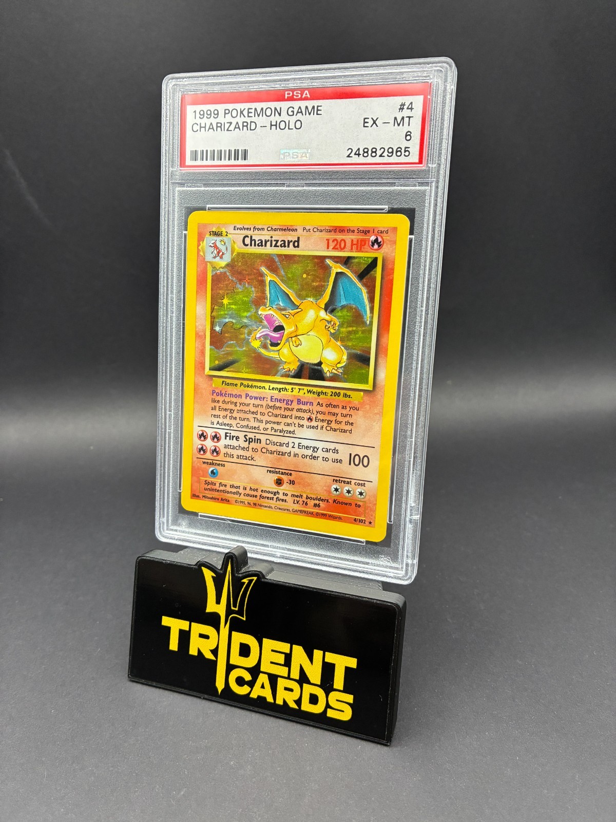 1999 POKEMON GAME #4 CHARIZARD-HOLO PSA 6 1999 POKEMON GAME #4 CHARIZARD-HOLO PSA 6