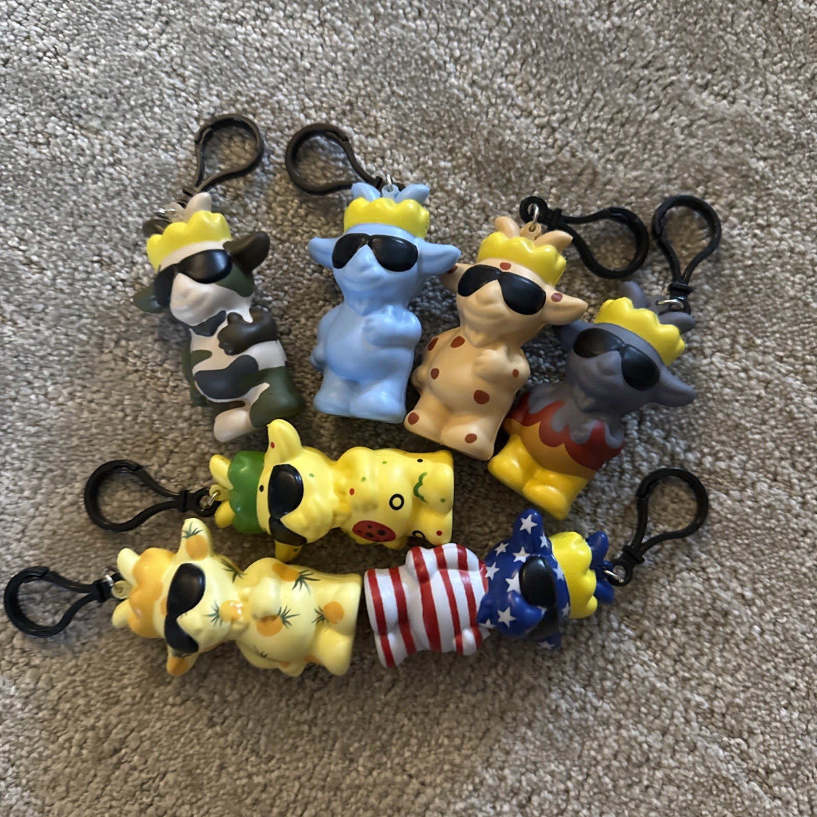 7 AMAZING GOATABLES SUPER GOOD VALUE Lot Of 7 Goatable Keychains 7 AMAZING GOATABLES SUPER GOOD VALUE Lot Of 7 Goatable Keychains