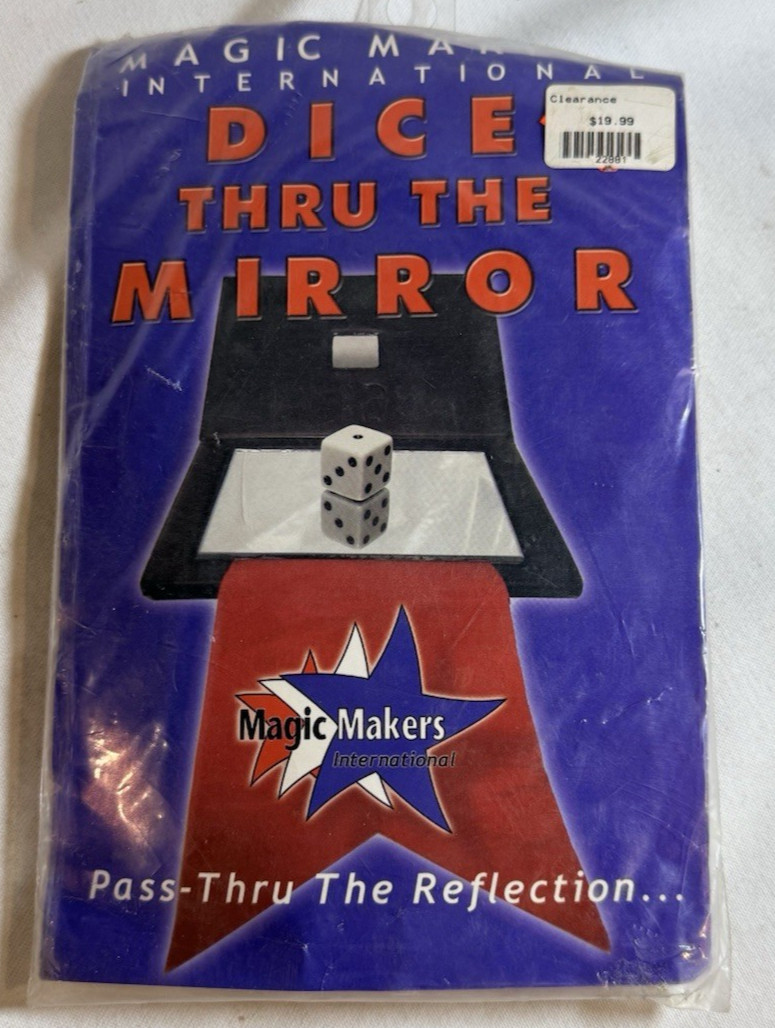 Dice Thru The Mirror - Magic Makers Magic Trick, Pass Thru the Reflection Dice Thru The Mirror - Magic Makers Magic Trick, Pass Thru the Reflection