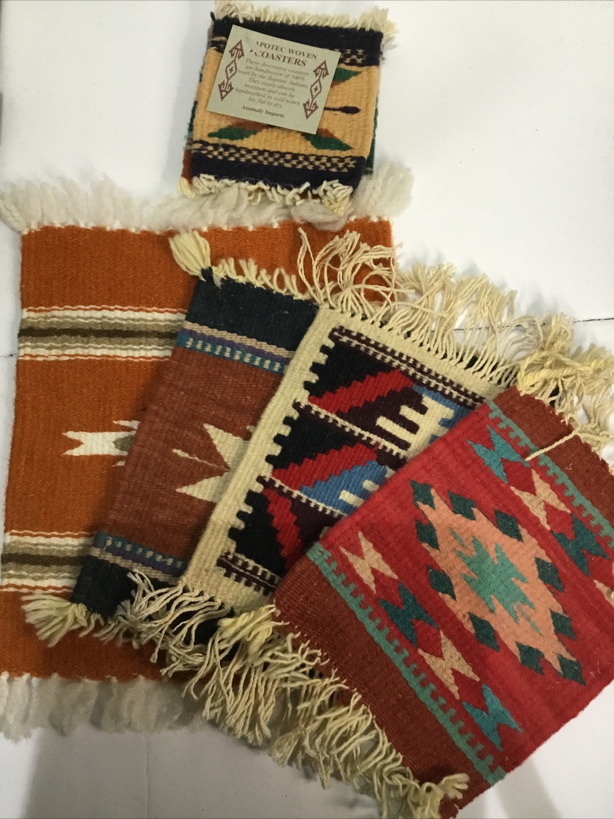 Zapotec Woven Coasters And Placemats