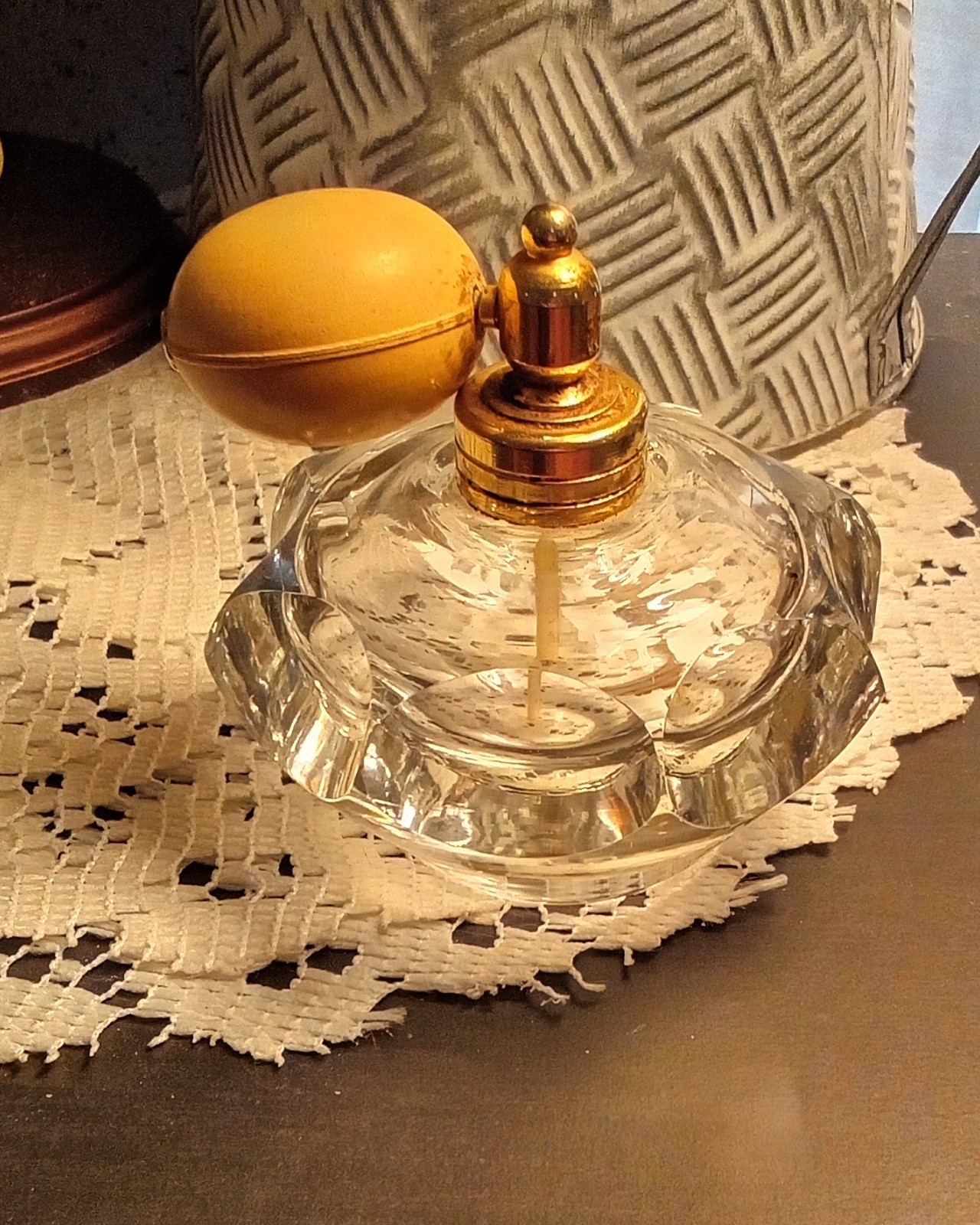 Marcel Franck Cut Glass Perfume Atomizer Escale Line From France 