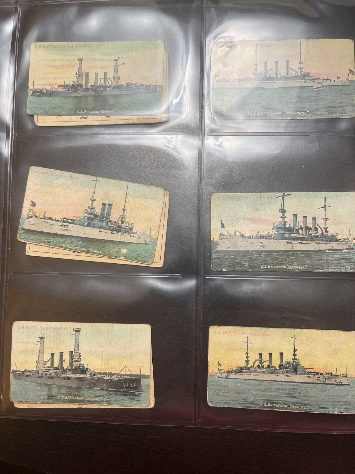 c1910's T39 Booker Tobacco Card  Burley Cubs U.S. Battleship Lot of 14