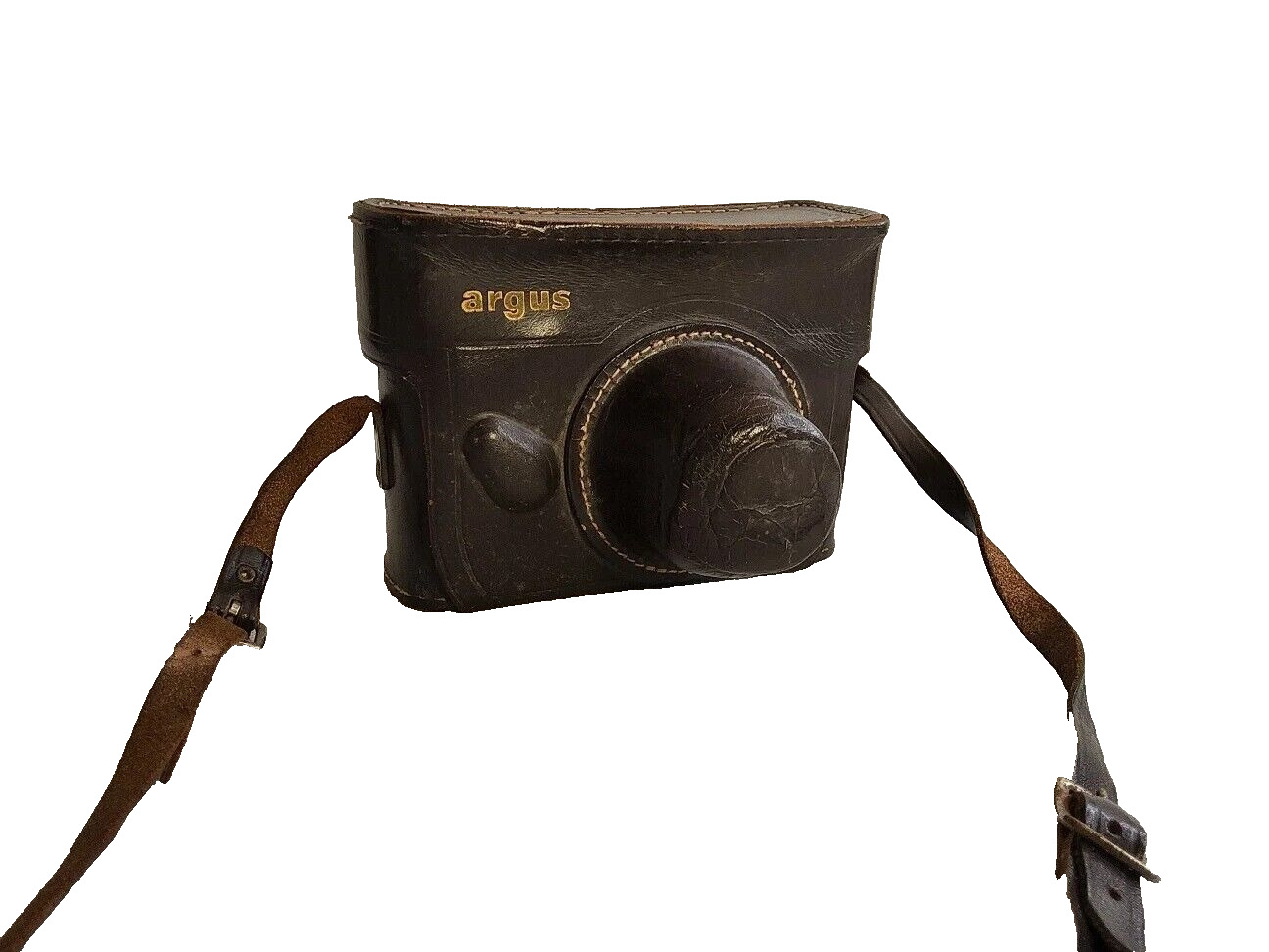 Vintage Argus camera with leather case and lense Fly Fishing Outdoor Hiking