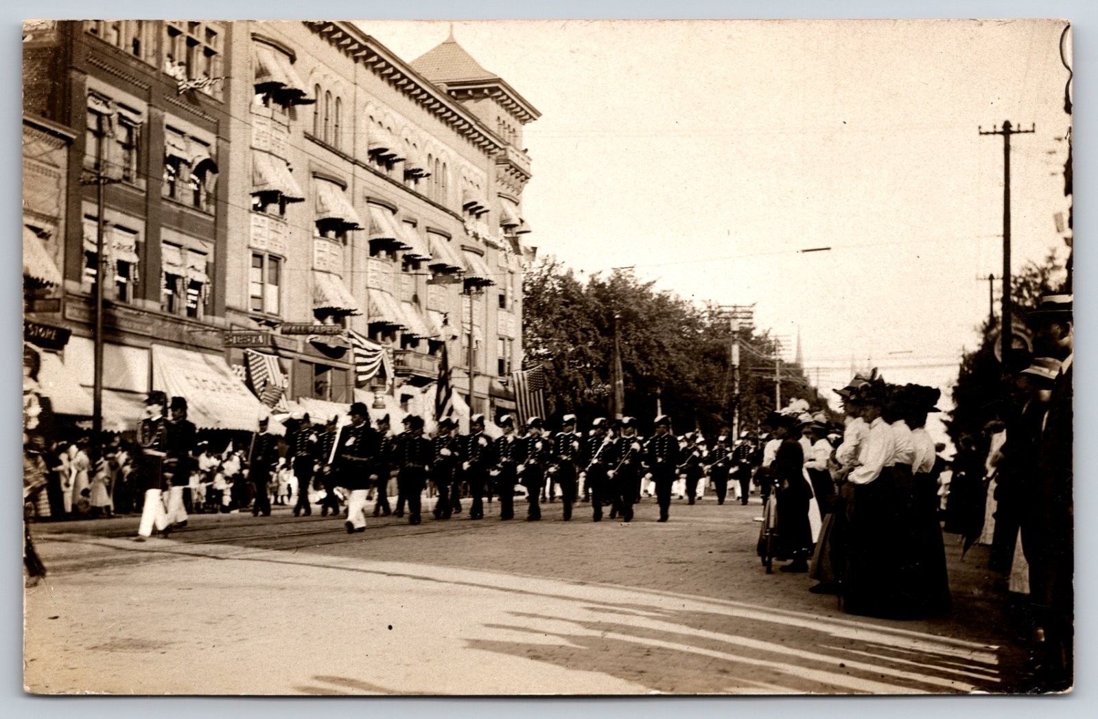 Sandusky Ohio Knights of St. John Hospitaller Parade Real Photo RPPC Sandusky Ohio Knights of St. John Hospitaller Parade Real Photo RPPC