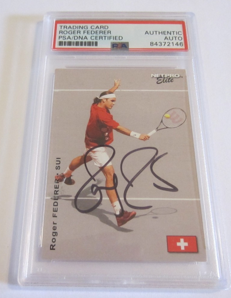 Roger Federer signed autographed PSA/DNA slabbed 2003 Netpro Elite Rookie RC #E3 Roger Federer signed autographed PSA/DNA slabbed 2003 Netpro Elite Rookie RC #E3
