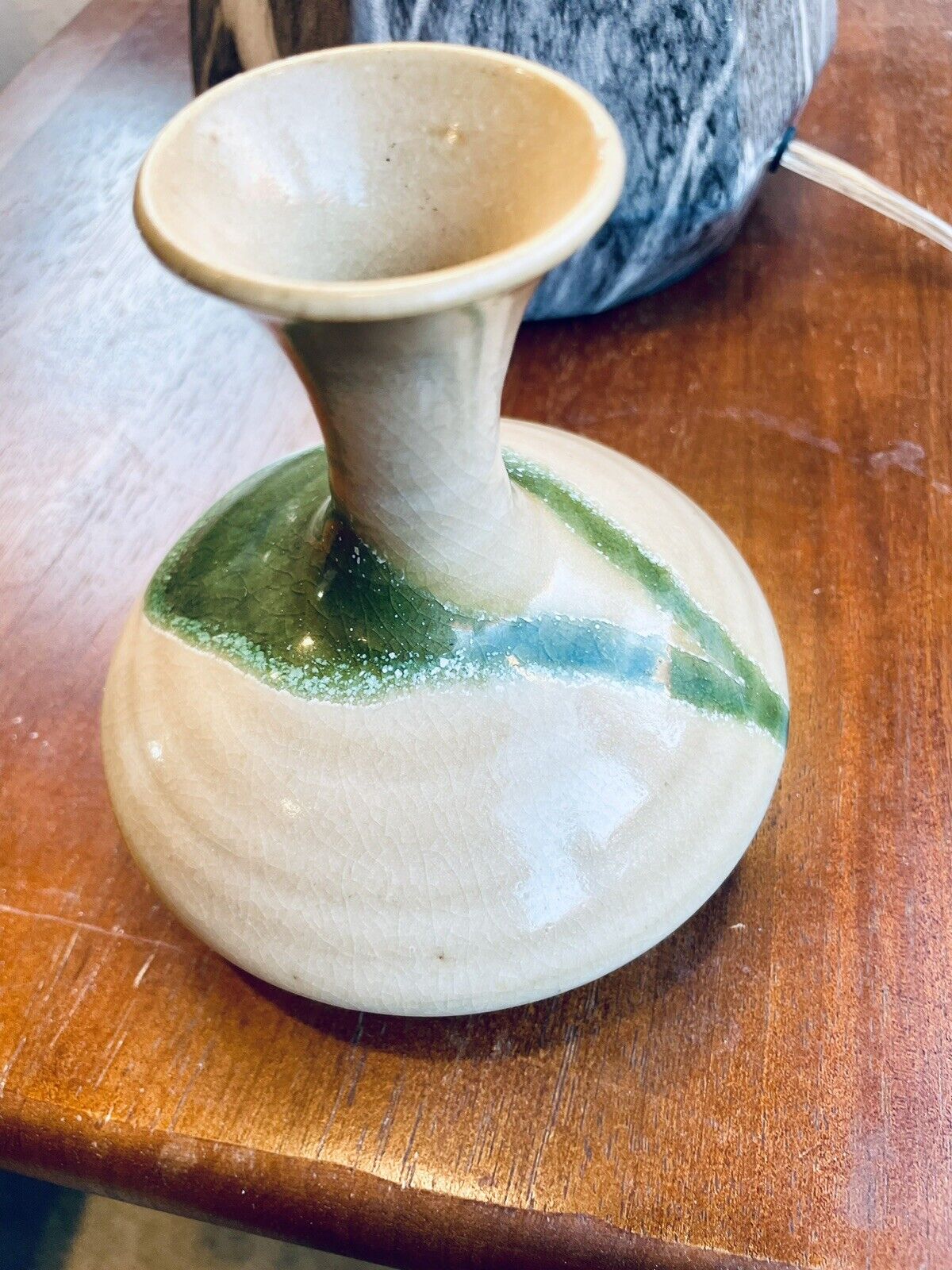 Vintage Toyo Japanese Pottery Mid-Century Modern Modernist Bud Vase Pot