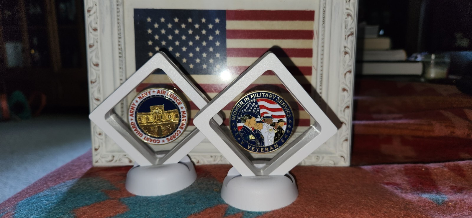 Women In Military Service Veteran Challenge Coin Women In Military Service Veteran Challenge Coin