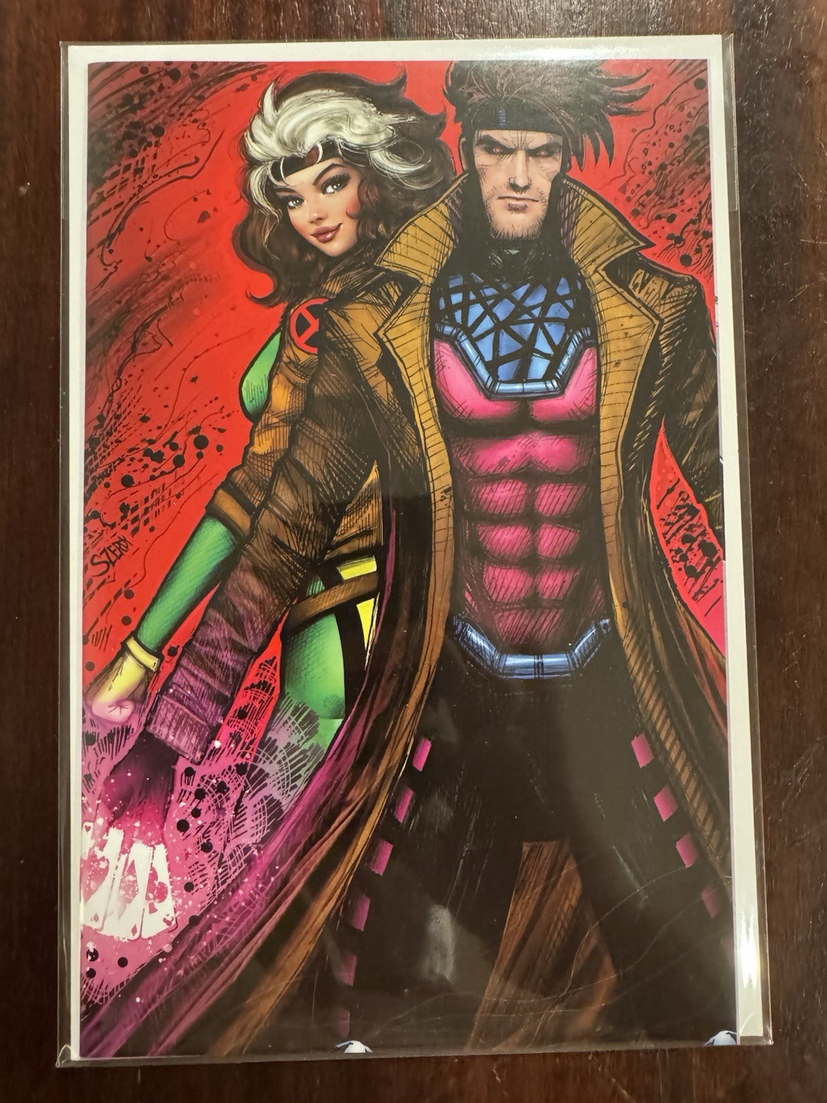 The Uncanny X-Men #1 Nathan Szerdy Exclusive Virgin Variant Rogue Gambit 2024 NM The Uncanny X-Men #1 Nathan Szerdy Exclusive Virgin Variant Rogue Gambit 2024 NM