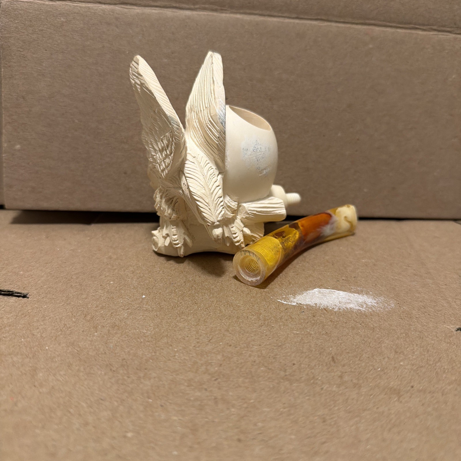 🔴 NEW UNSMOKED MEERSCHAUM PIPE EAGLE CARVED CELEBRATE AMERICA NO CASE, 🔴 NEW UNSMOKED MEERSCHAUM PIPE EAGLE CARVED CELEBRATE AMERICA NO CASE,