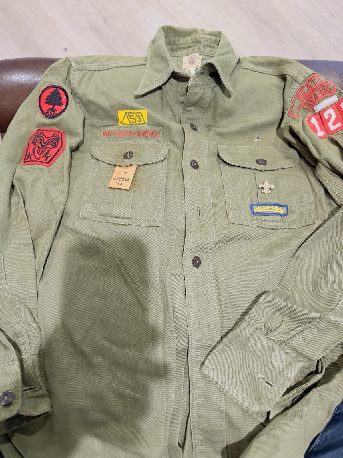 Vintage Boy Scouts BSA 1950’s Uniform Men’s Shirt Long Sleeve Patch Vintage Boy Scouts BSA 1950’s Uniform Men’s Shirt Long Sleeve Patch