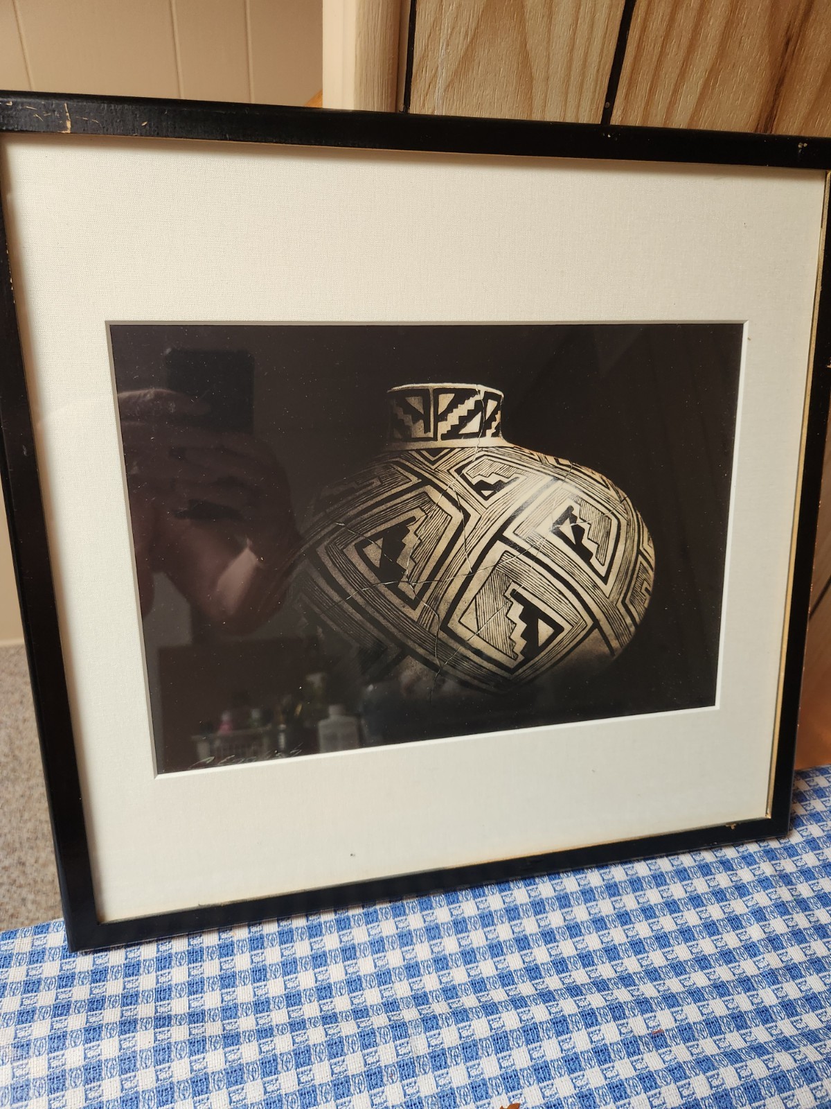 Exceptional Pueblo of Acoma Polychrome Pot original Photography C.English Exceptional Pueblo of Acoma Polychrome Pot original Photography C.English