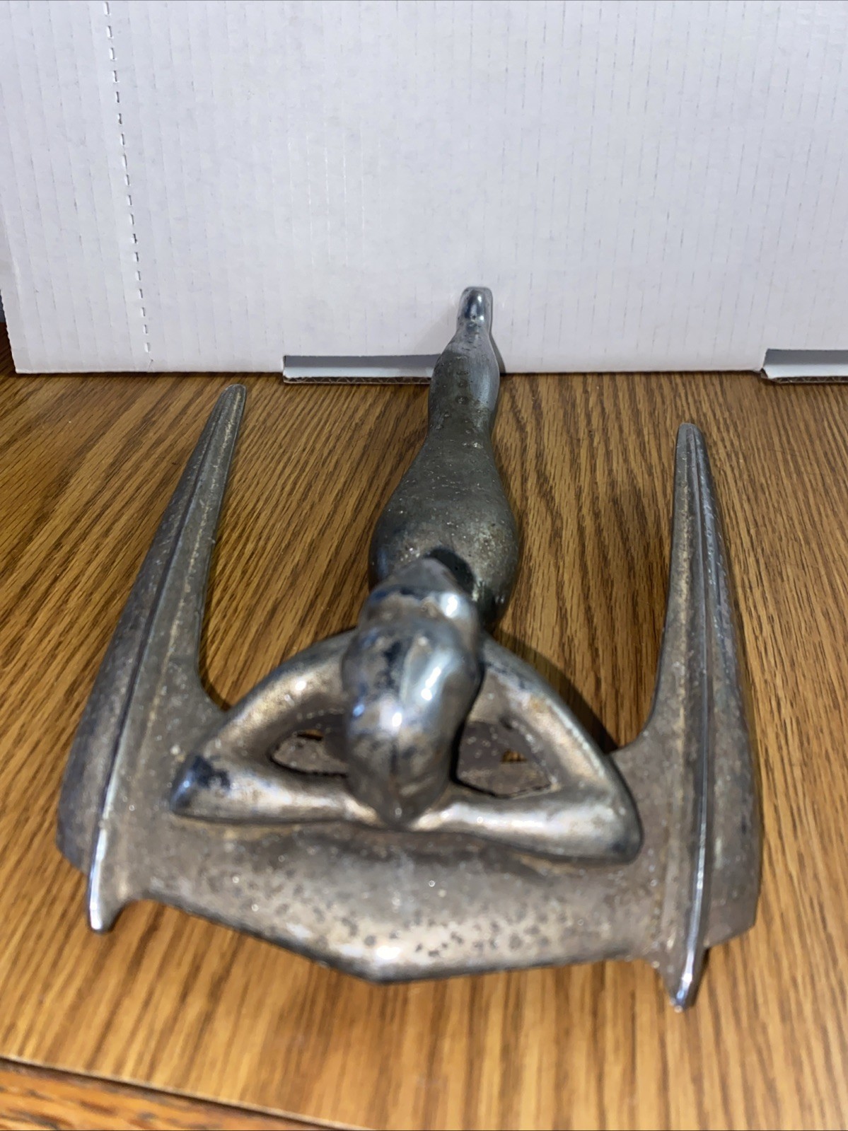 Vintage 1950's Nash Flying Lady Goddess Hood Ornament Nash George Petty Vintage 1950's Nash Flying Lady Goddess Hood Ornament Nash George Petty