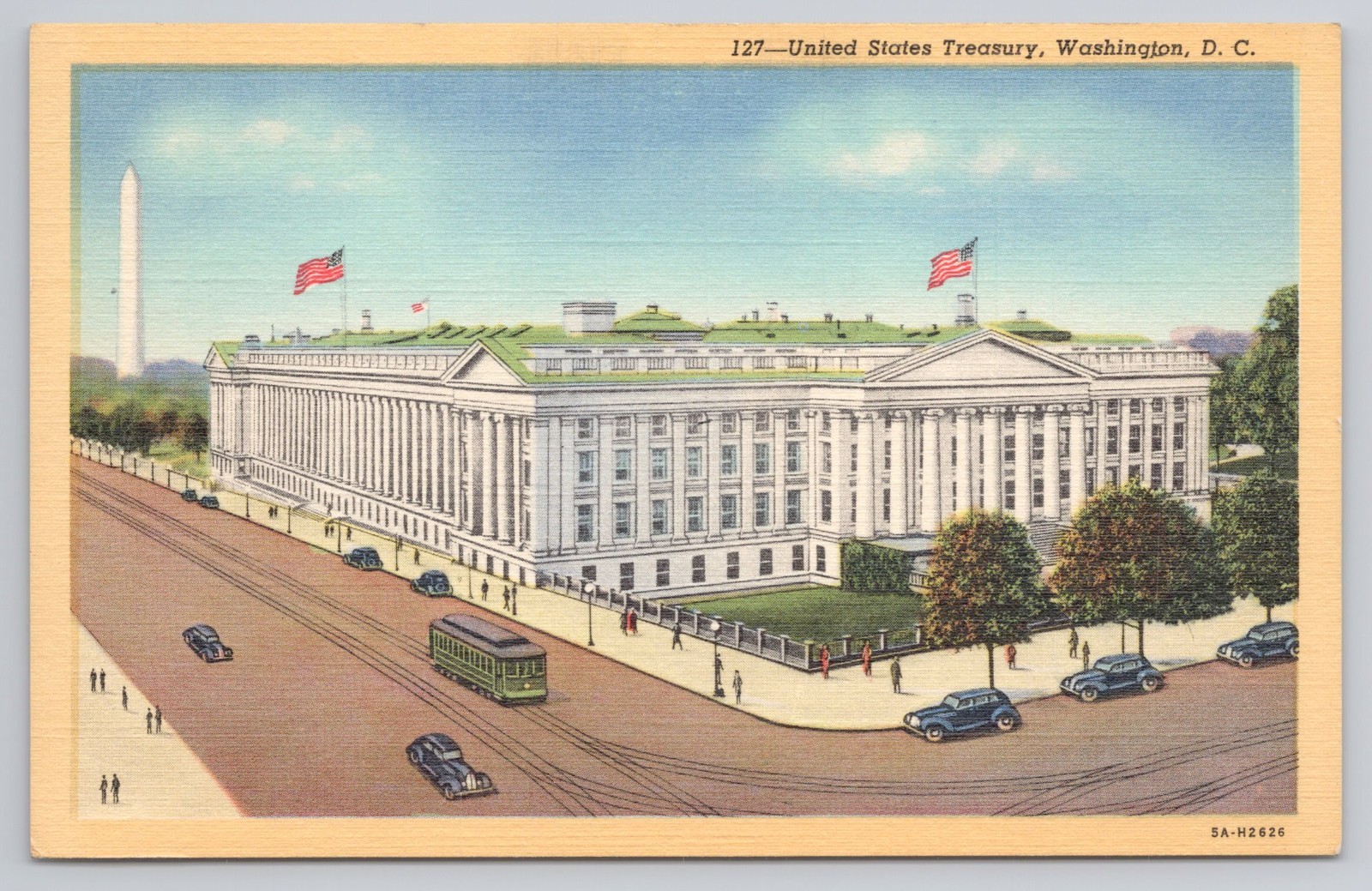 Postcard United States Treasury, Washington, D. C.